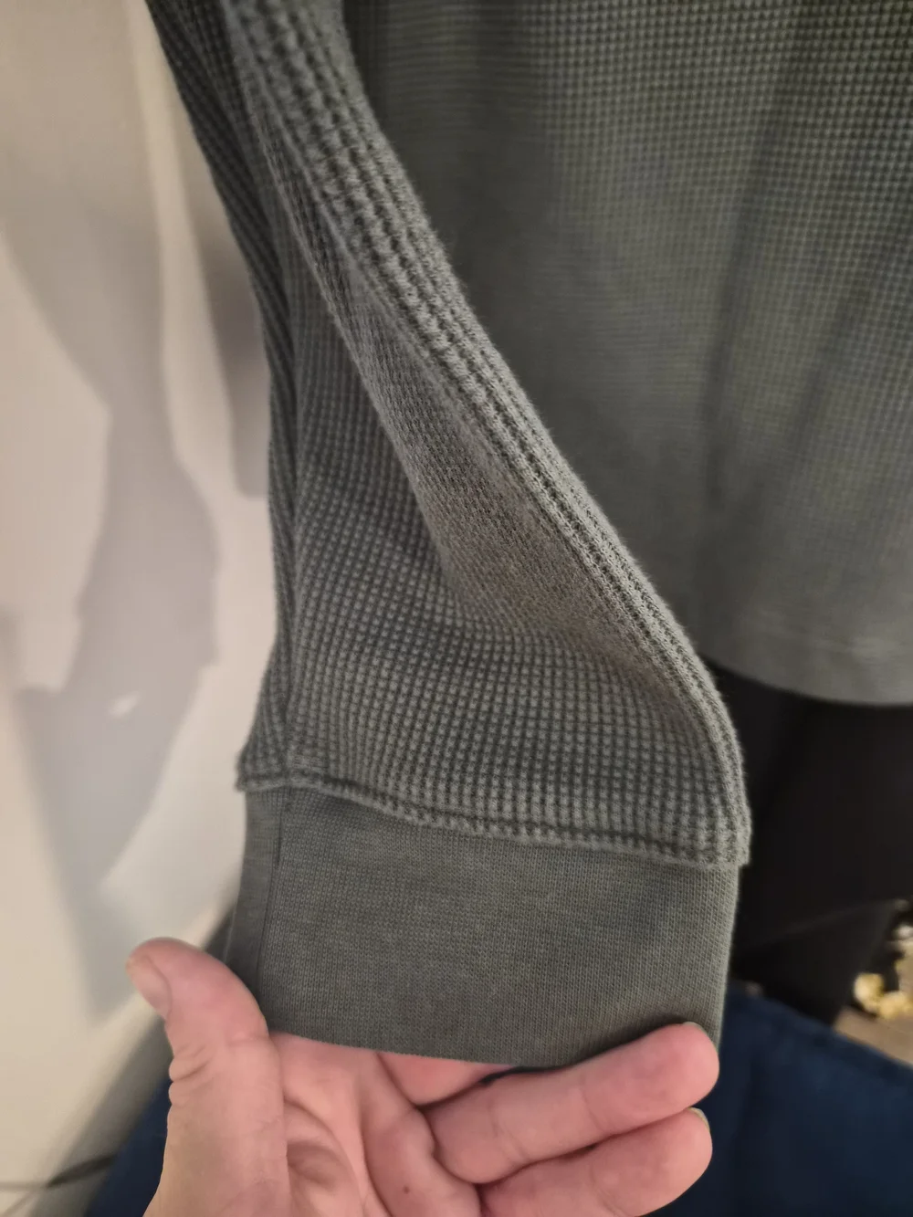 Mens Lululemon Long Sleeve Crew Waffle Knit